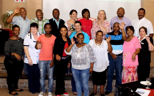 Die groep afgevaardigdes tydens Ikamva se verjaardagvieringe